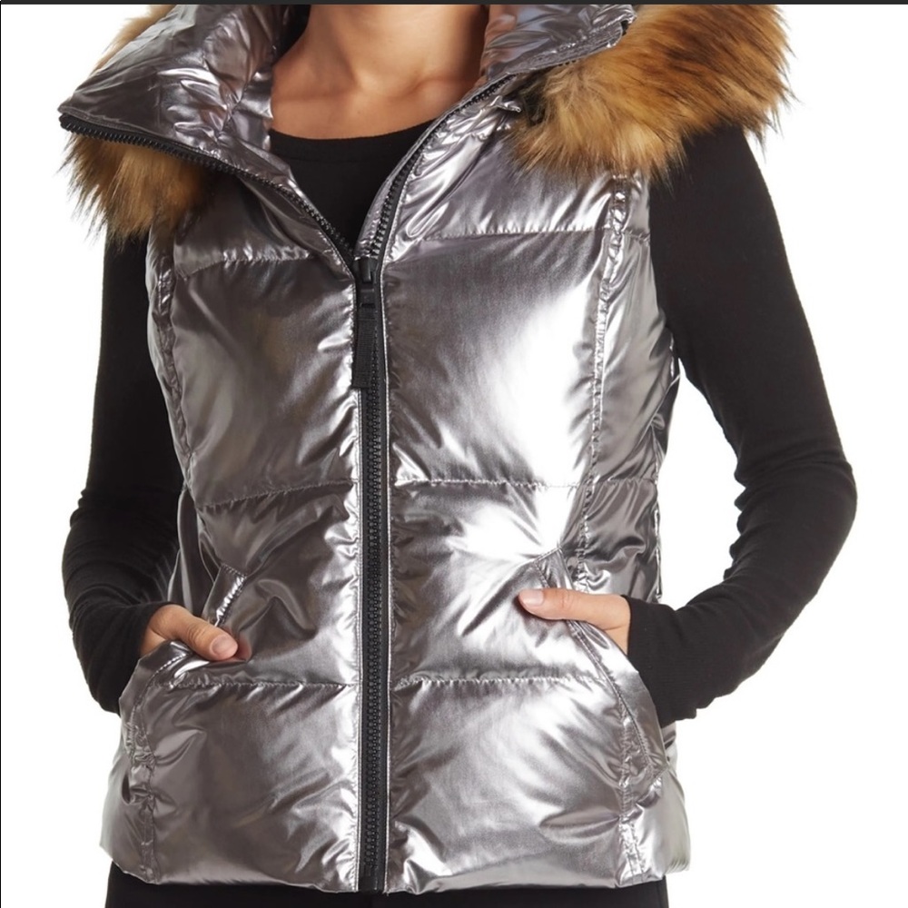 S13 METALLIC PUFFER VEST